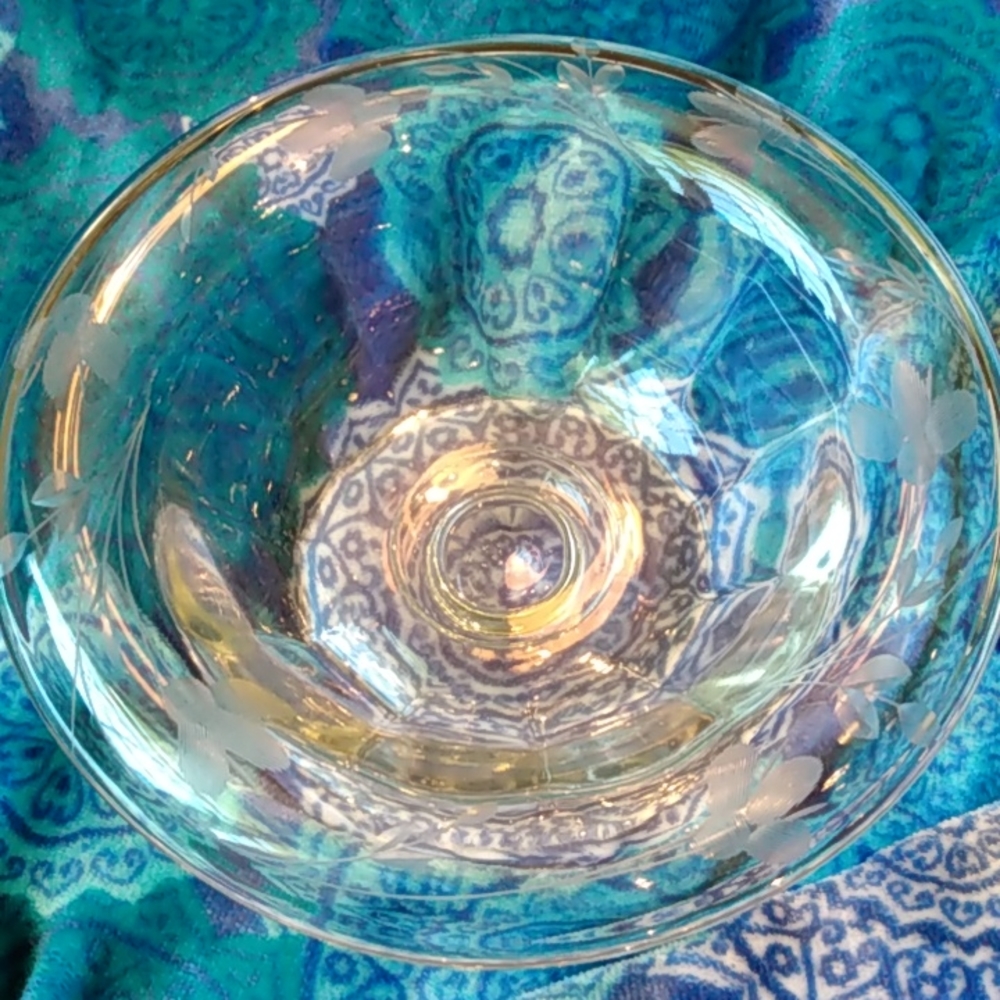 Vintage glass bowl